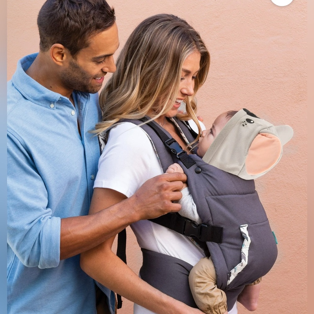 Gray Baby accessories with koala Hood